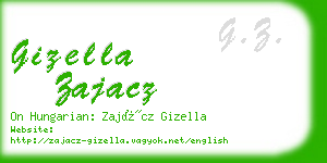 gizella zajacz business card